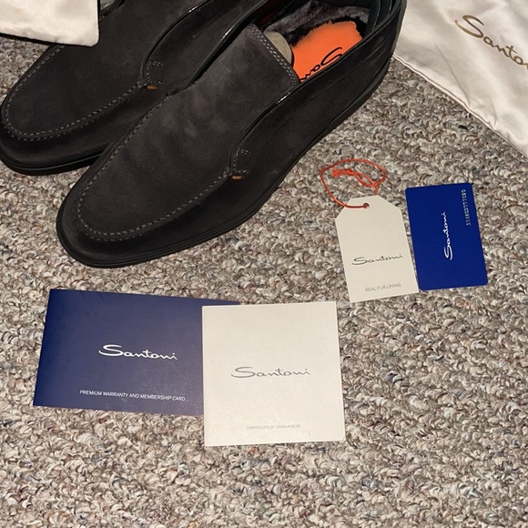 Santoni Slip On Suede ankle boots - Picture 9 of 9